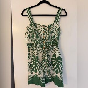 Rachel Zoe Tropical Print Romper